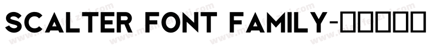 Scalter Font Family字体转换